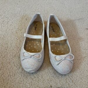 Cat & Jack Sparkly White Dress Shoes
